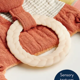 Fox Bitzy Crinkle™ Sensory Toy with Teether