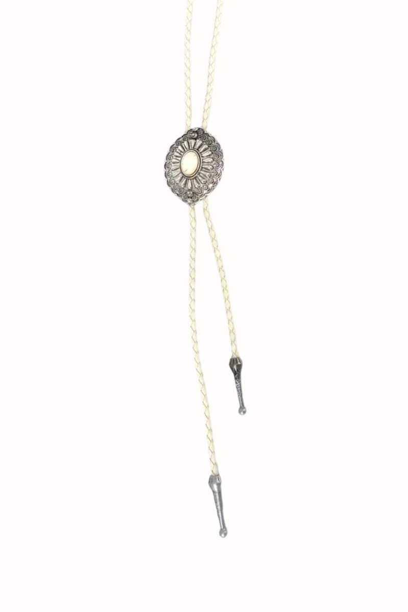 White Turquoise Western Lasso Necklace