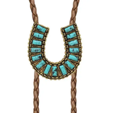Western Horse Shoe Braided Necklace
