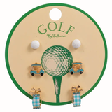 Golf Day Trio Post Earrings