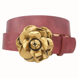 Camelia Bloom Buckle Belt