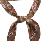 Bohemian Paisley Border Print Scarf