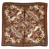 Bohemian Paisley Border Print Scarf