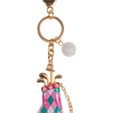 Golf Bag Shaped Enamel Bag Charm