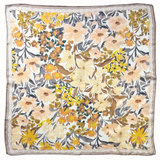 Floral Bloom Print Square Scarf