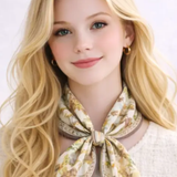 Floral Bloom Print Square Scarf