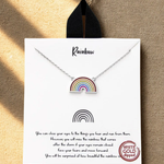 Rainbow Charm Necklace | Silver