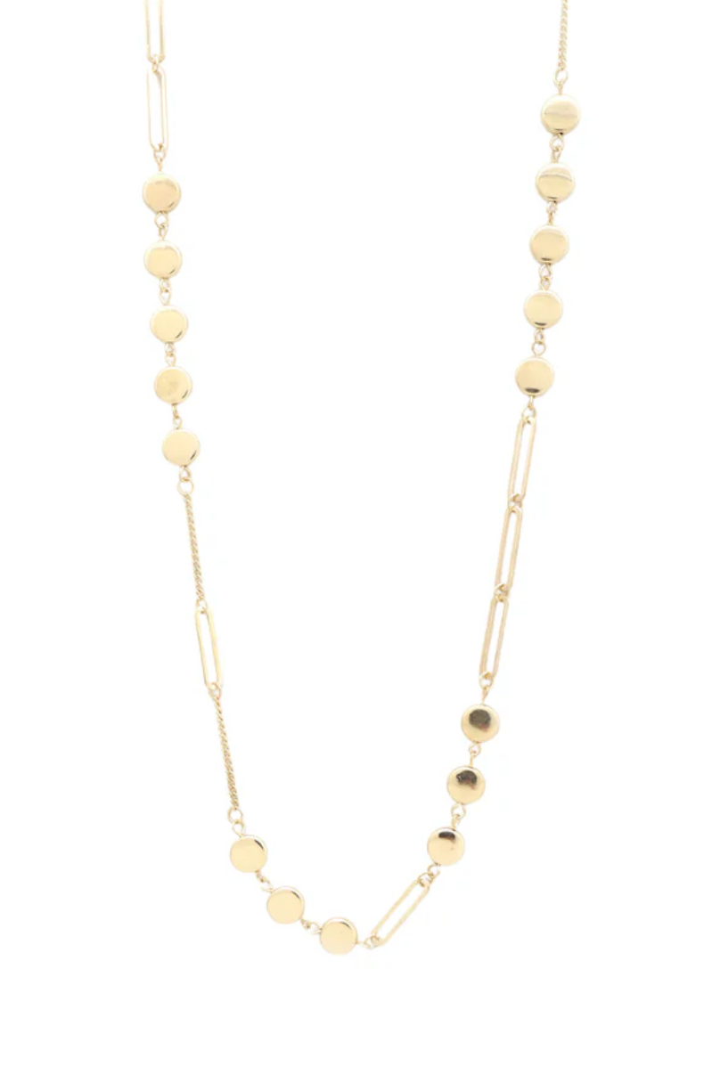 Gold Paperclip Layering Necklace | Gold