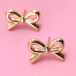 Bow Stud Earrings | Gold
