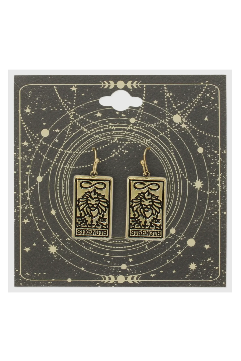Tarot Card Earrings | Strength