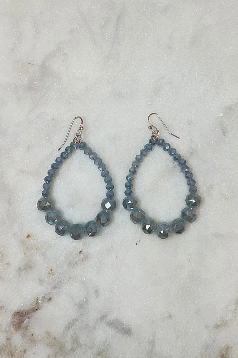 Beaded Teardrop Earrings