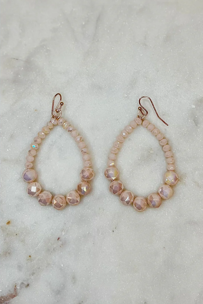 Beaded Teardrop Earrings