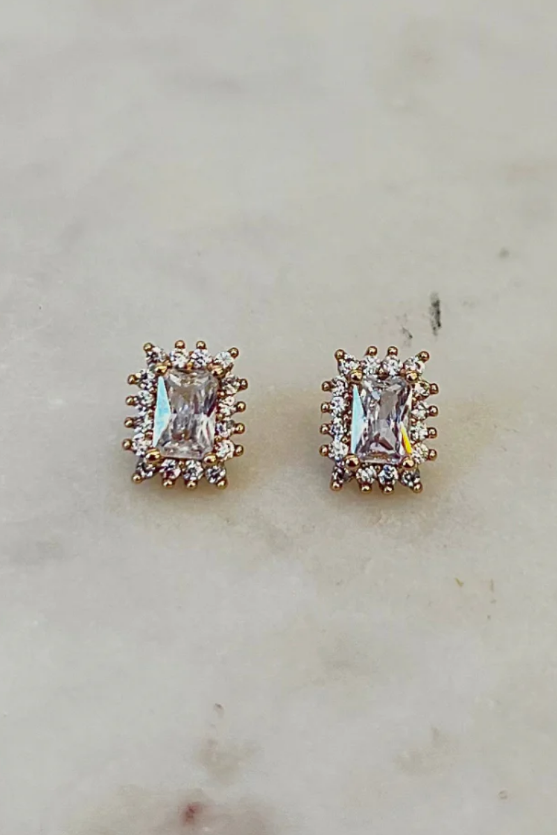 Rhinestone Crystal Post Earring