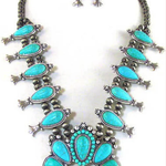 Squash Blossom Necklace + Earring Set