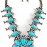 Squash Blossom Necklace + Earring Set