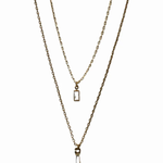 Layered Solitaire Pendant Necklace