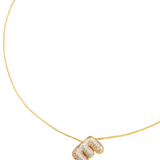 Pave Bubble Letter Necklace