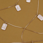 Pearly Initial Letter Charm Necklace