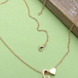 Initial Monogram Heart Charm Necklace