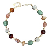 Canyon Harvest Mixed Stone Statement Necklace