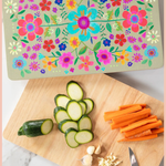 Folk Flower Cut & Serve Board | NATURAL LIFE