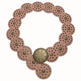 Y2K Western Concho Circle Belt | Tan