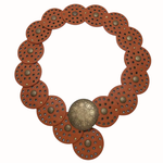Y2K Western Concho Circle Belt  Camel