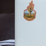 AZ Saguaro Cactus + Roadrunner Sticker | 3.5" x 3.5"