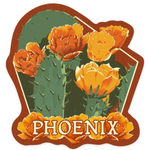 Phoenix Arizona Prickly Pear Cactus Sticker | 3.5" X 3.5"