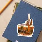 AZ Javalina + Cactus Sticker | 3.5" x 3.5"