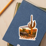 AZ Javalina + Cactus Sticker | 3.5" x 3.5"