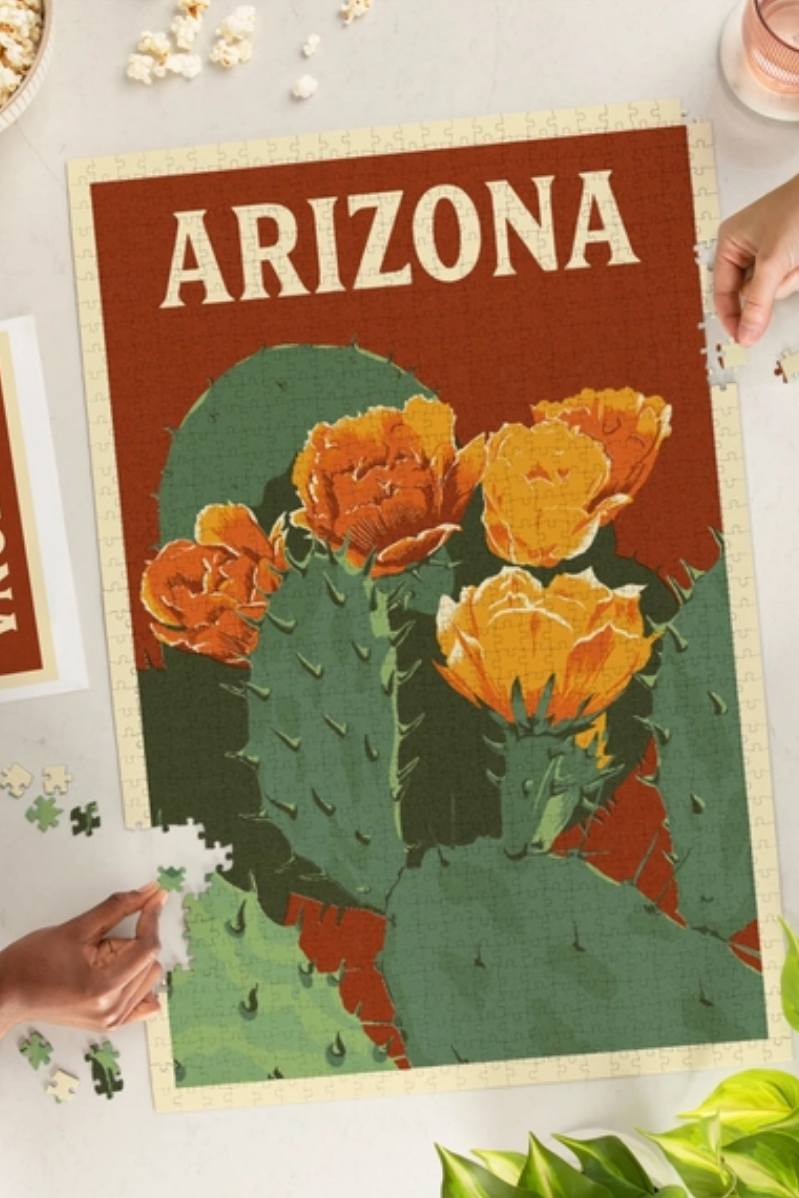 1000 Piece Puzzle | Arizona Prickly Pear Cactus