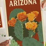 1000 Piece Puzzle | Arizona Prickly Pear Cactus