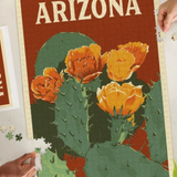 1000 Piece Puzzle | Arizona Prickly Pear Cactus