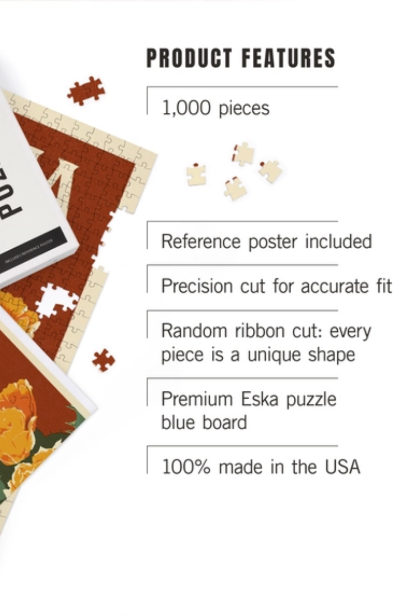 1000 Piece Puzzle | Arizona Prickly Pear Cactus