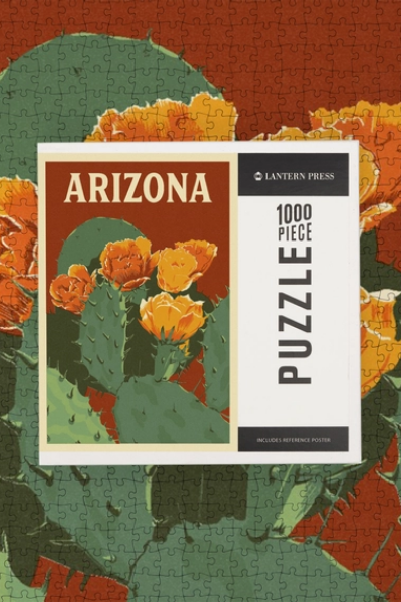 1000 Piece Puzzle | Arizona Prickly Pear Cactus