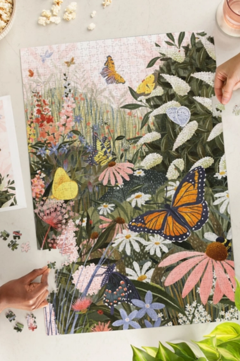 1000 Piece Puzzle | Butterfly Garden