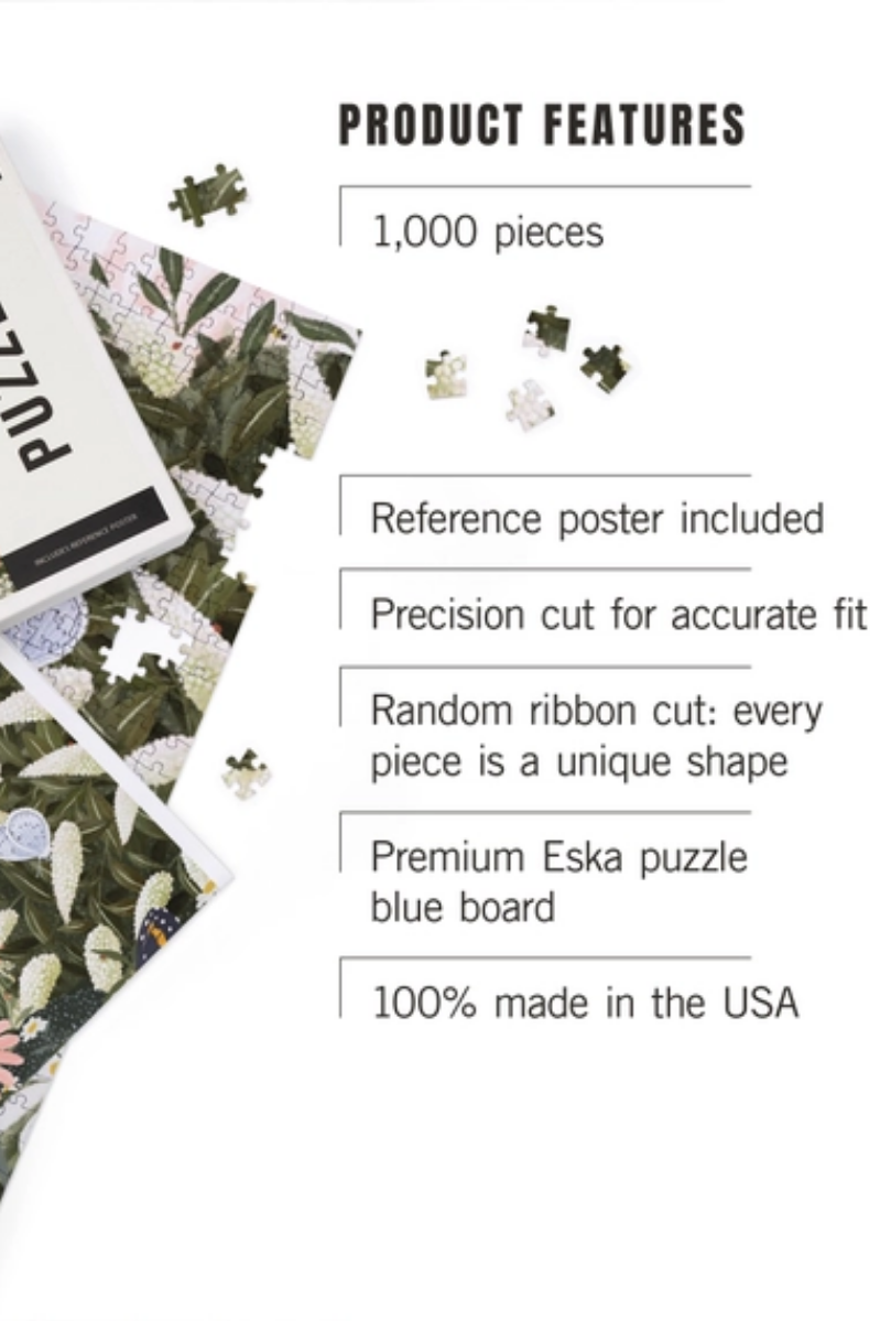 1000 Piece Puzzle | Butterfly Garden