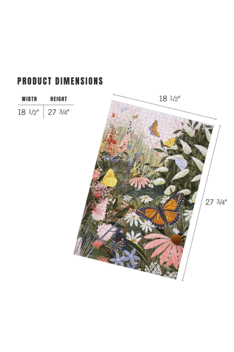 1000 Piece Puzzle | Butterfly Garden