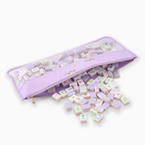 Lilac Script Mahjong Bag | Oh My Mahjong
