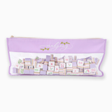 Lilac Script Mahjong Bag | Oh My Mahjong