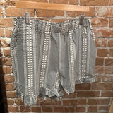 Gingham Grace Ruffle Hem Shorts