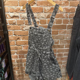 Wildflower Wash Denim Overall Romper