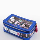 Metallic Blue Tile Storage Bag | Oh My Mahjong
