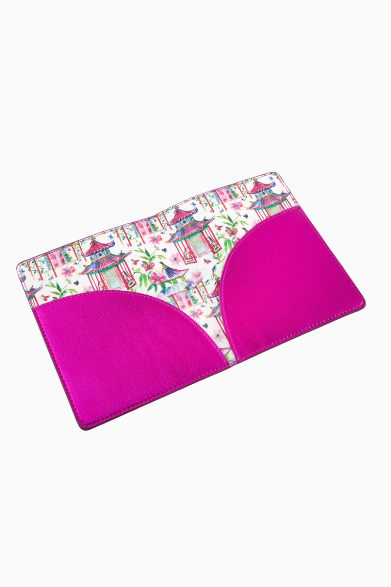 Metallic Hot Pink Mahjong Card Folio