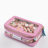 Metallic Light Pink Tile Storage Bag | Oh My Mahjong