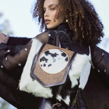 Garnate Canvas & Hairon Bag | Myra