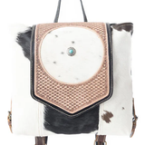 Garnate Canvas & Hairon Bag | Myra