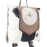 Garnate Canvas & Hairon Bag | Myra