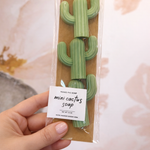Naked Fig Mini Cactus Bar Soap | Set of 3